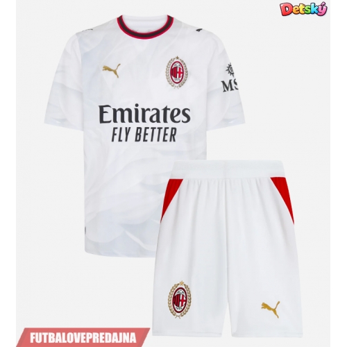 Lacne Dětský Futbalové dres AC Milan Rafael Leao #10 2026-27 Krátky Rukáv - Preč (+ trenírky)